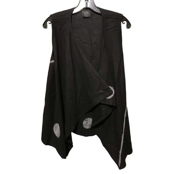 Living Out Loud with Mia Dark Charcoal Dray Wool‎ Vest - Picture 1 of 4